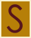 letter s